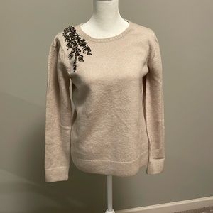 Loft Beaded Sweater.   Excellent Condition.  Size Small